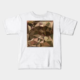 Sienna Abstract Low Polygon Background Kids T-Shirt